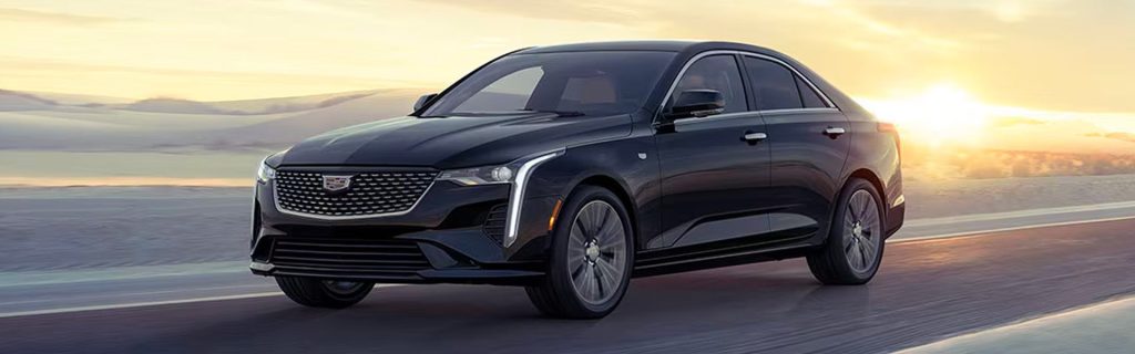 2025 Cadillac CT4 driving on a road