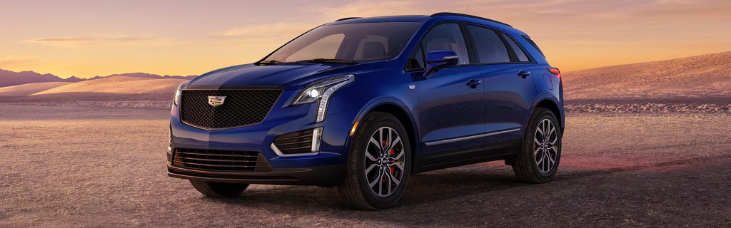 2025 Cadillac XT5 parked in a desert