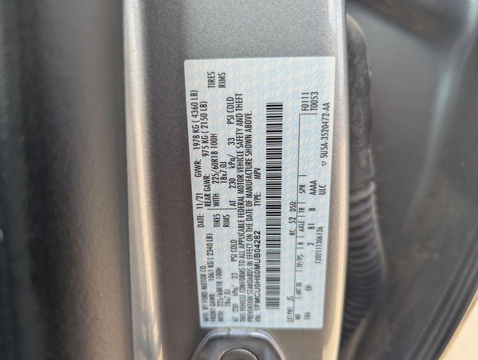 2021 Ford Escape SEL