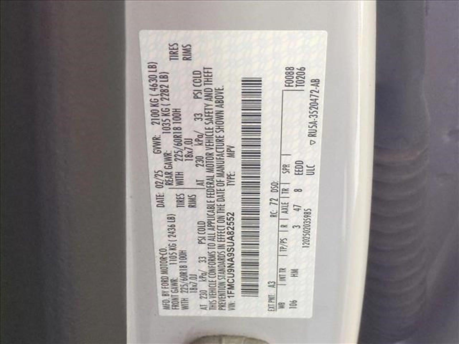 2025 Ford Escape ST-Line Select