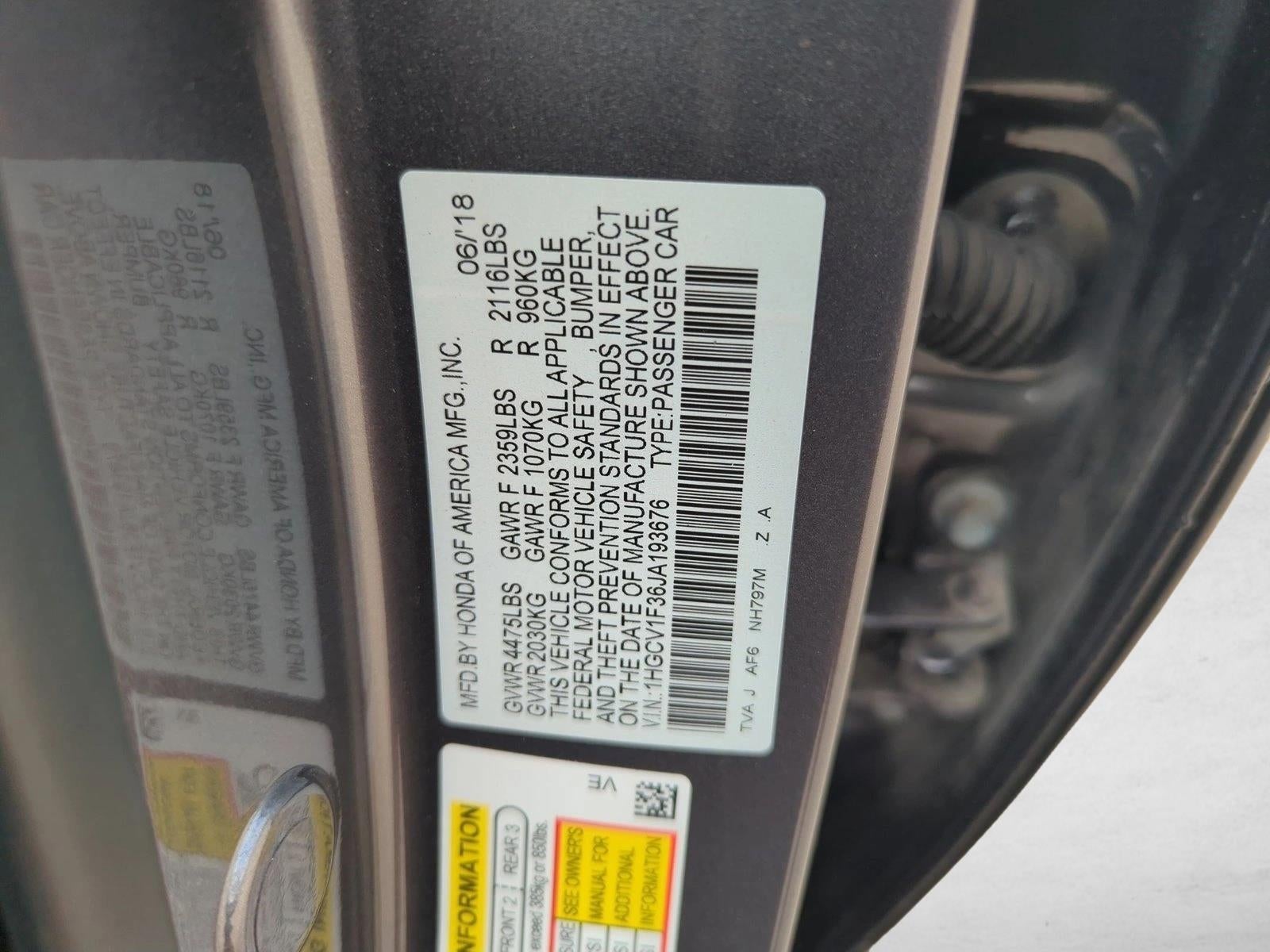 2018 Honda Accord Sedan Sport 1.5T