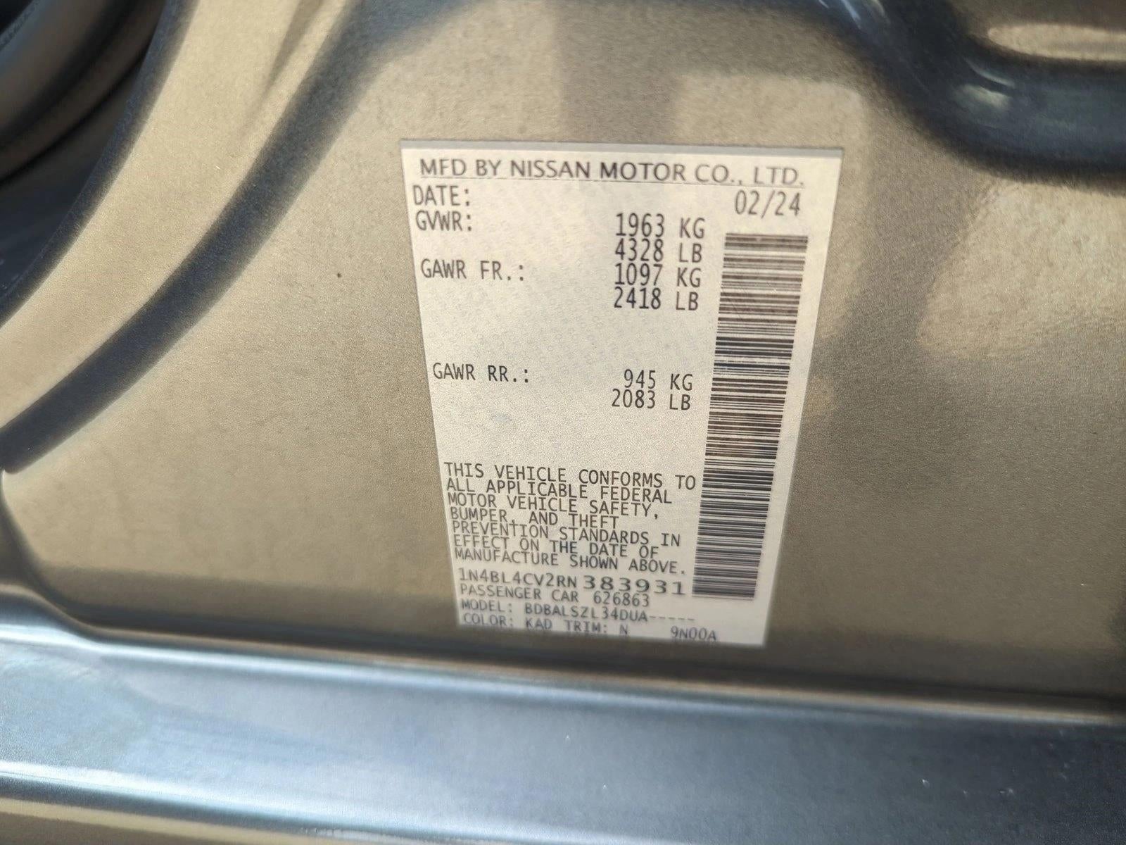 2024 Nissan Altima 2.5 SR