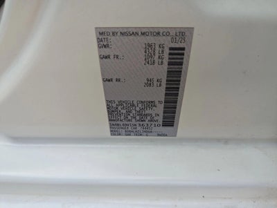 2025 Nissan Altima SV FWD