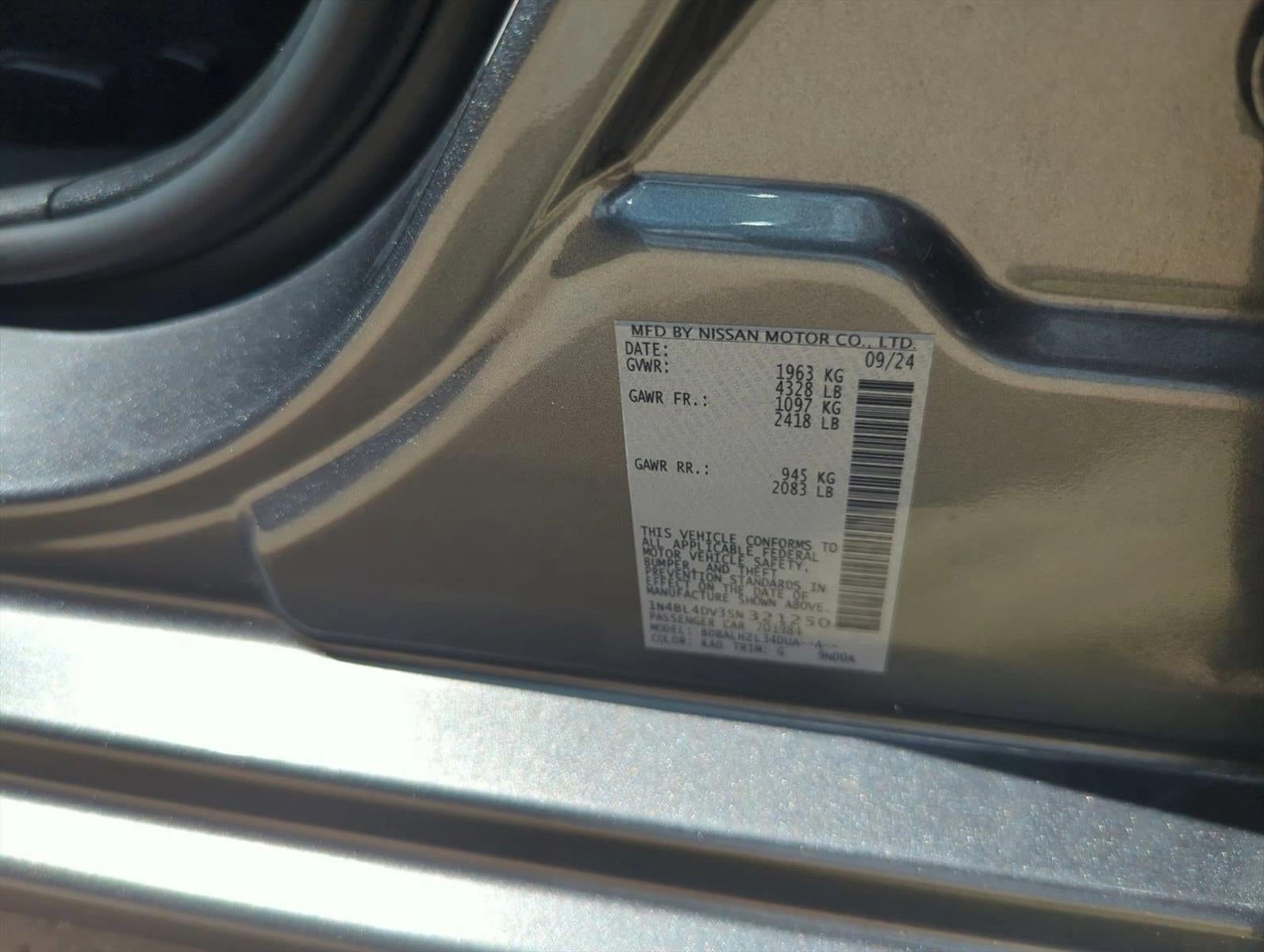2025 Nissan Altima SV