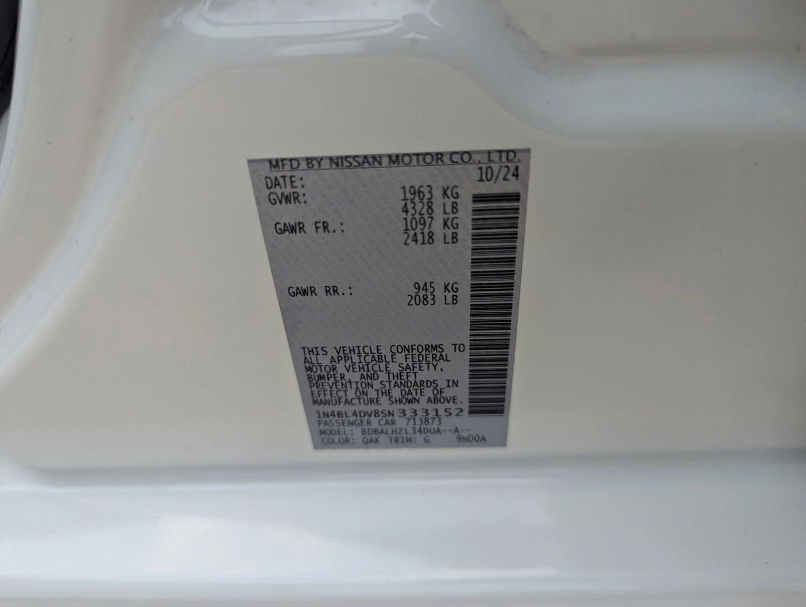 2025 Nissan Altima SV