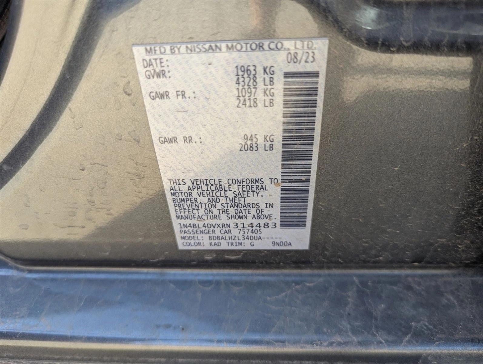 2024 Nissan Altima 2.5 SV