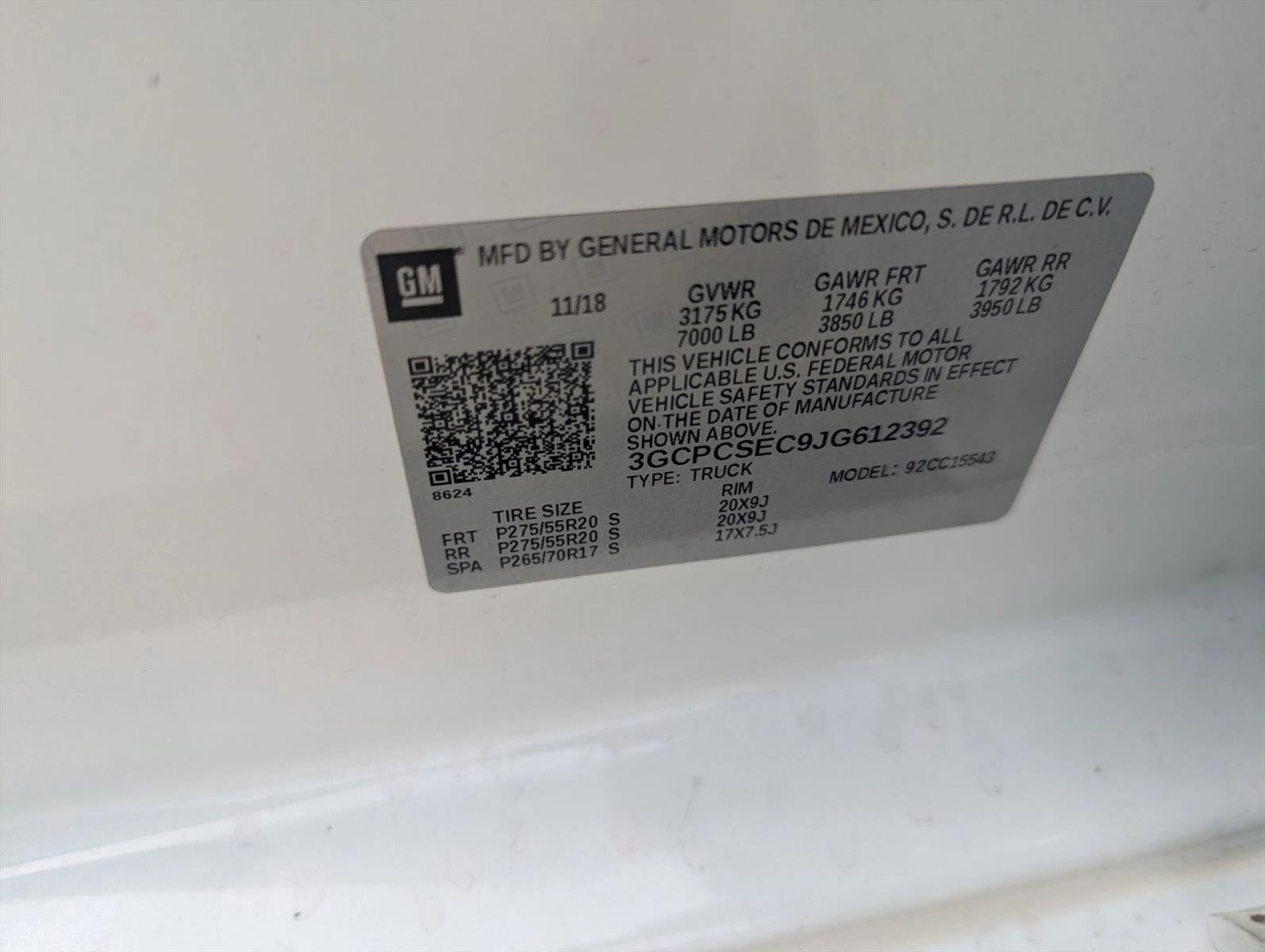 2018 Chevrolet Silverado 1500 LTZ