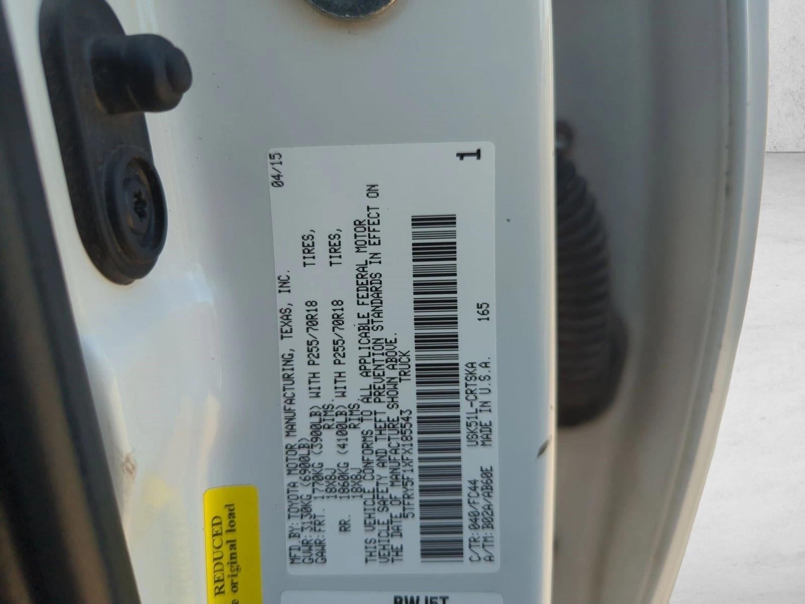 2015 Toyota Tundra 2WD Truck SR5