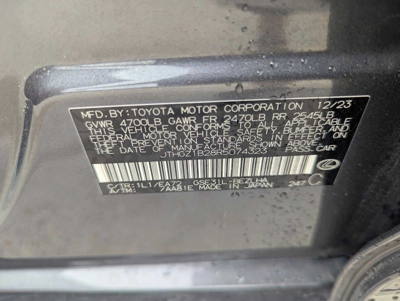 2024 Lexus IS 350 F SPORT