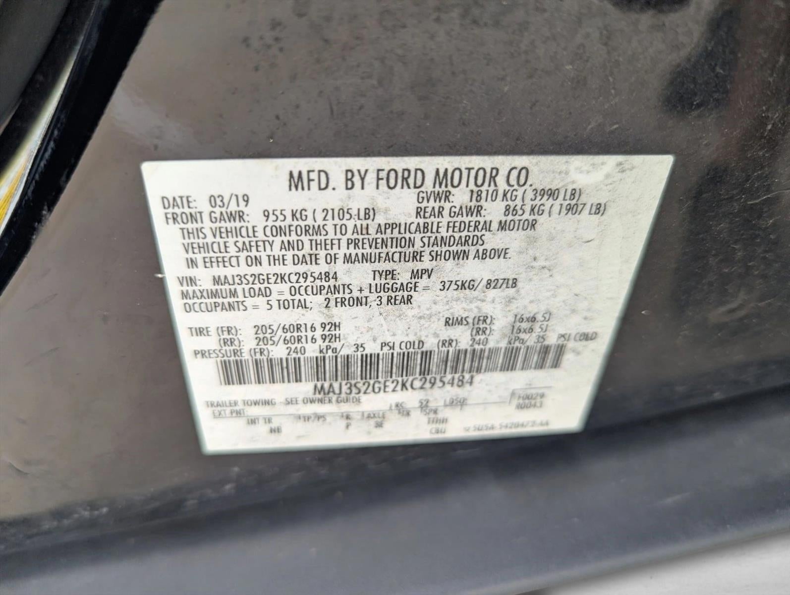 2019 Ford EcoSport SE