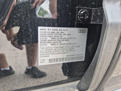 2026 Audi Q7 Prestige TFSI quattro tiptronic