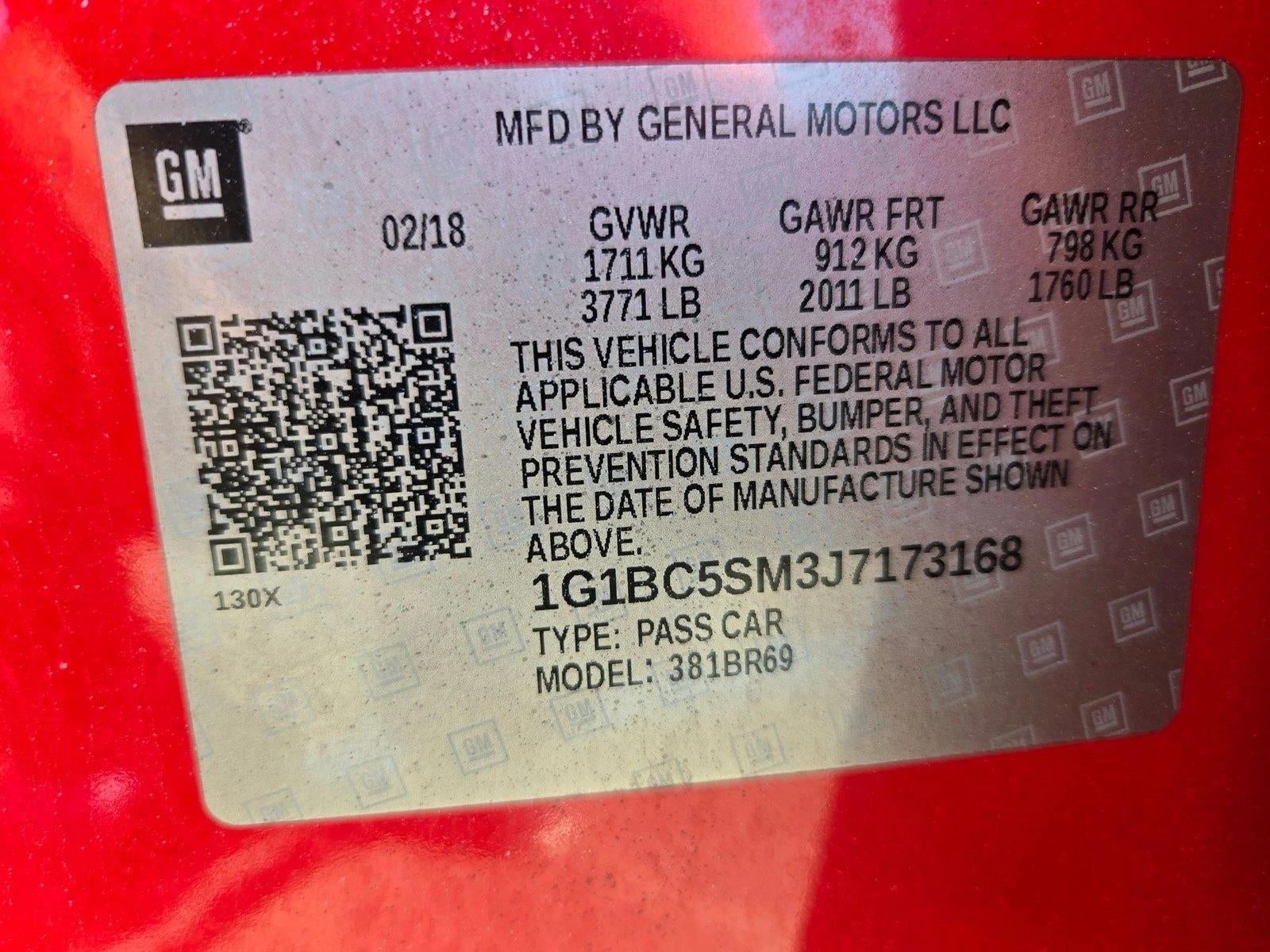 2018 Chevrolet Cruze Sedan LS (Automatic)