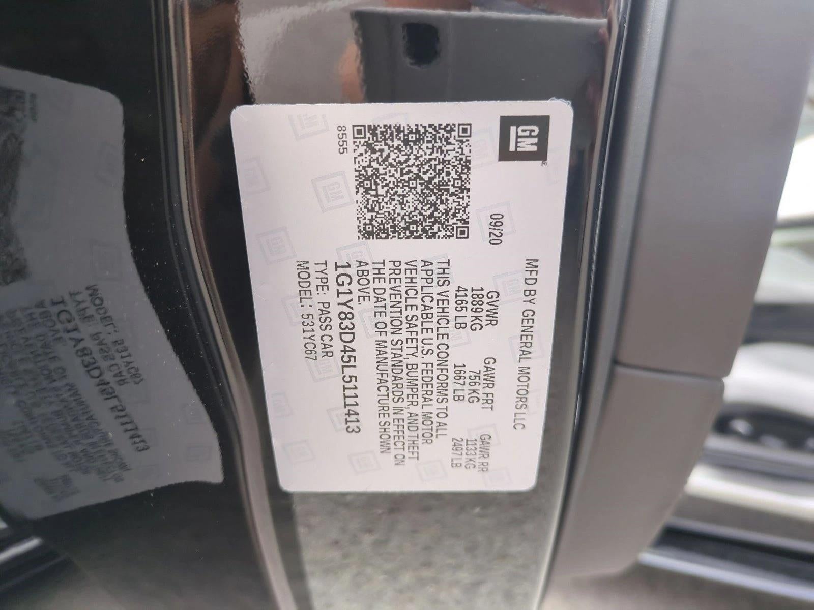 2020 Chevrolet Corvette Stingray Convertible 3LT