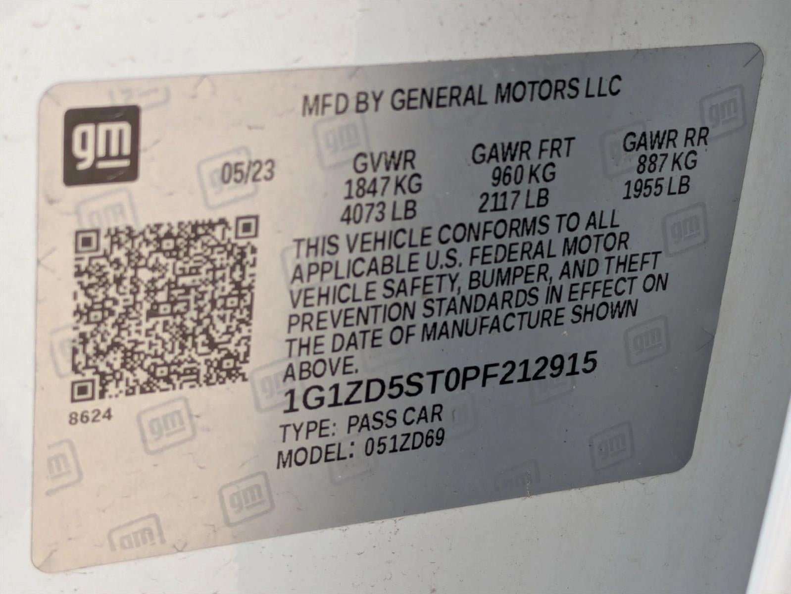 2023 Chevrolet Malibu 4dr Sdn 1LT