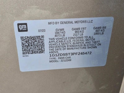 2023 Chevrolet Malibu 4dr Sdn 1LT