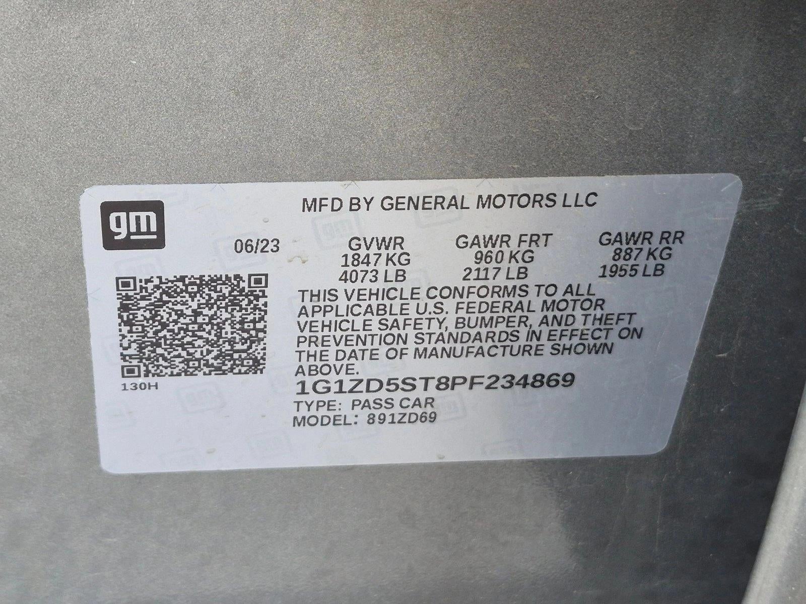 2023 Chevrolet Malibu 4dr Sdn 1LT