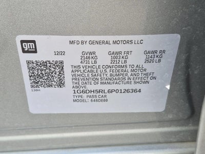 2023 Cadillac CT4-V 4dr Sdn