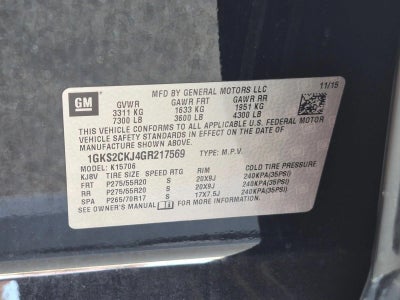 2016 GMC Yukon 4WD 4dr Denali