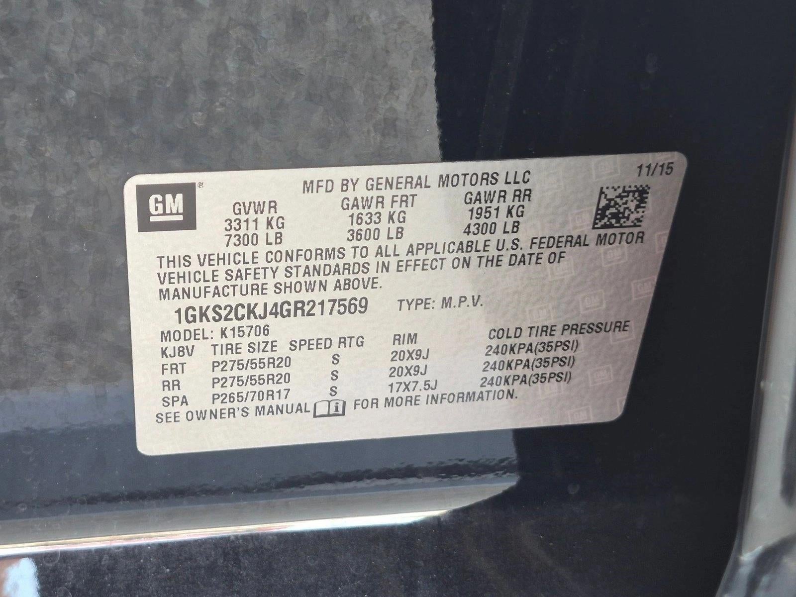2016 GMC Yukon 4WD 4dr Denali