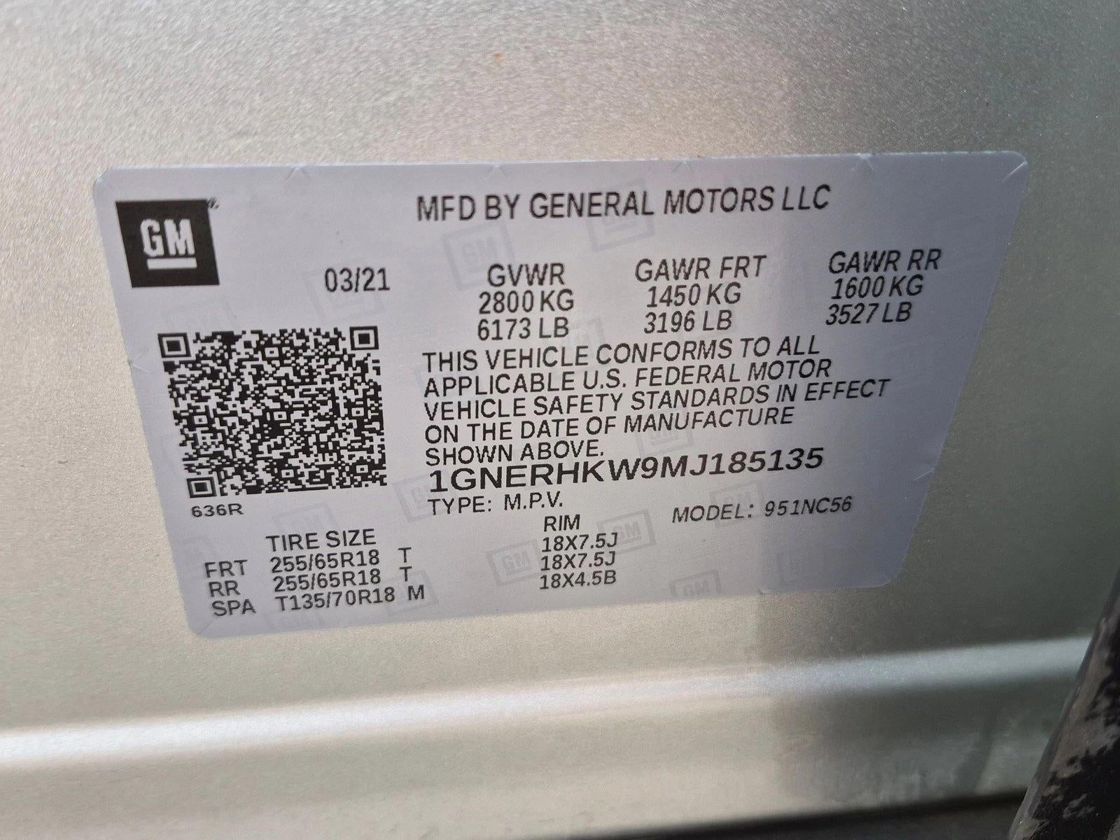 2021 Chevrolet Traverse FWD 3LT