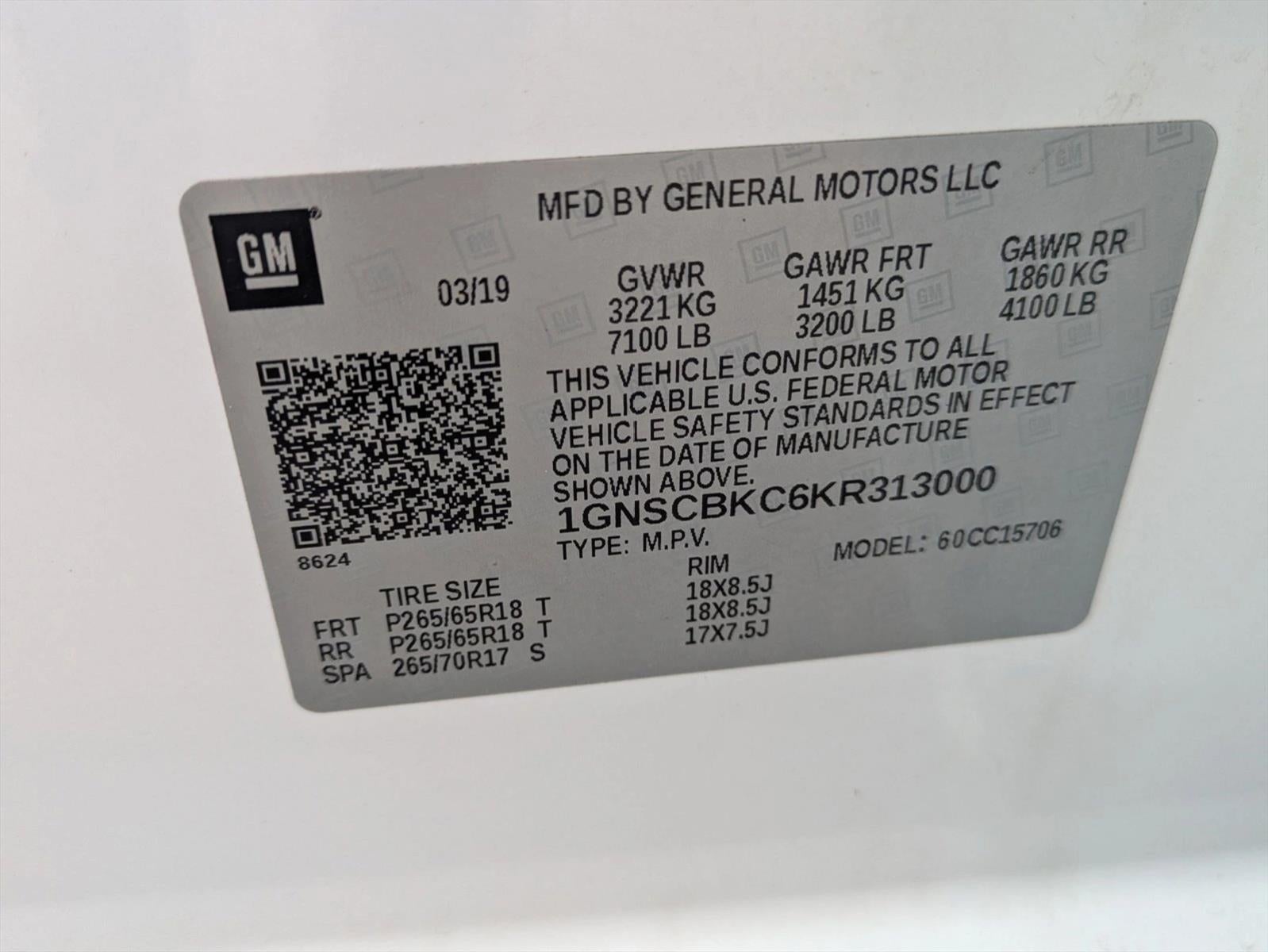 2019 Chevrolet Tahoe 2WD LT