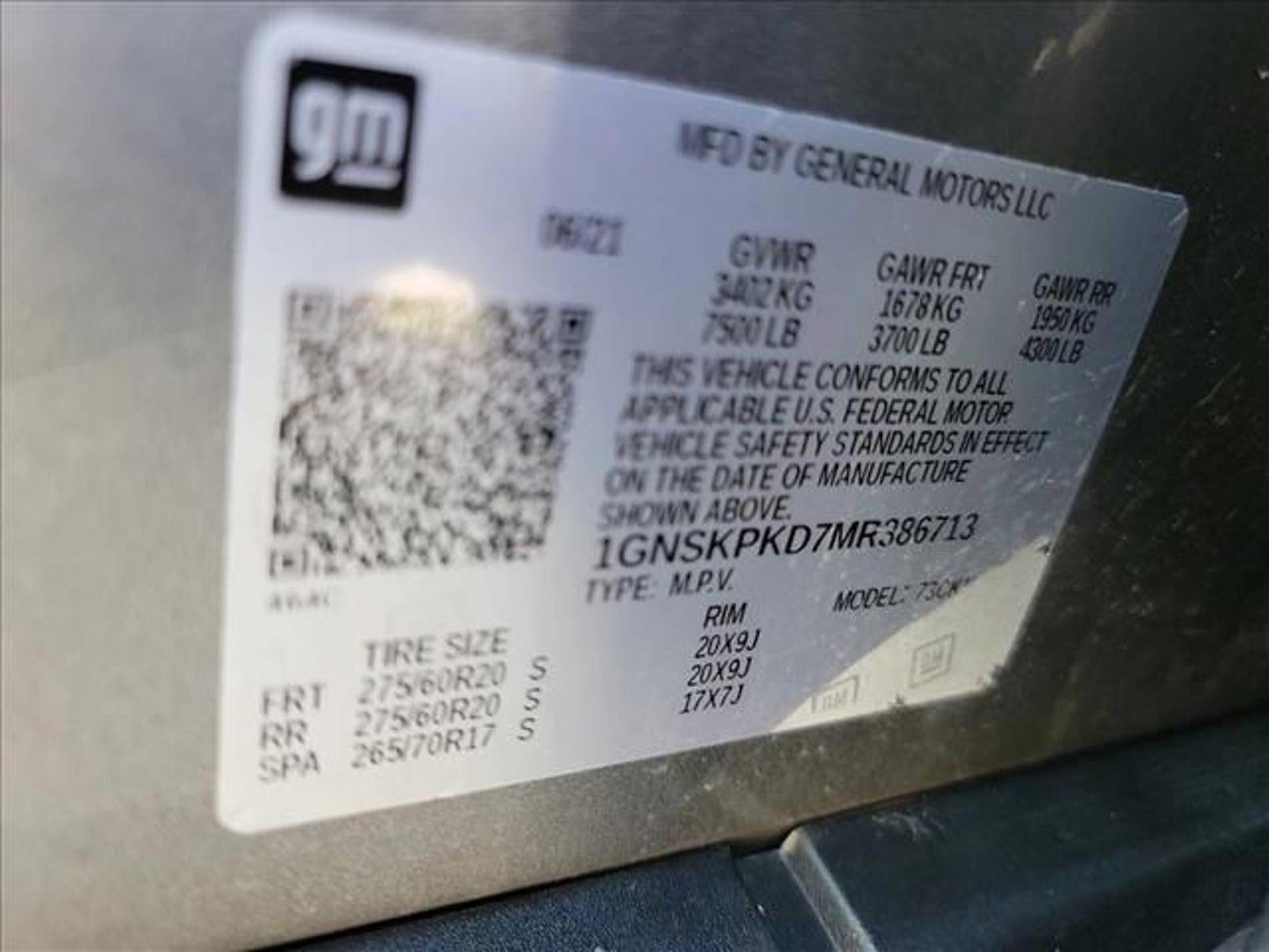 2021 Chevrolet Tahoe 4WD Z71