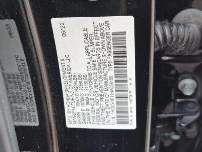 2022 Honda Accord Sedan LX 1.5T CVT