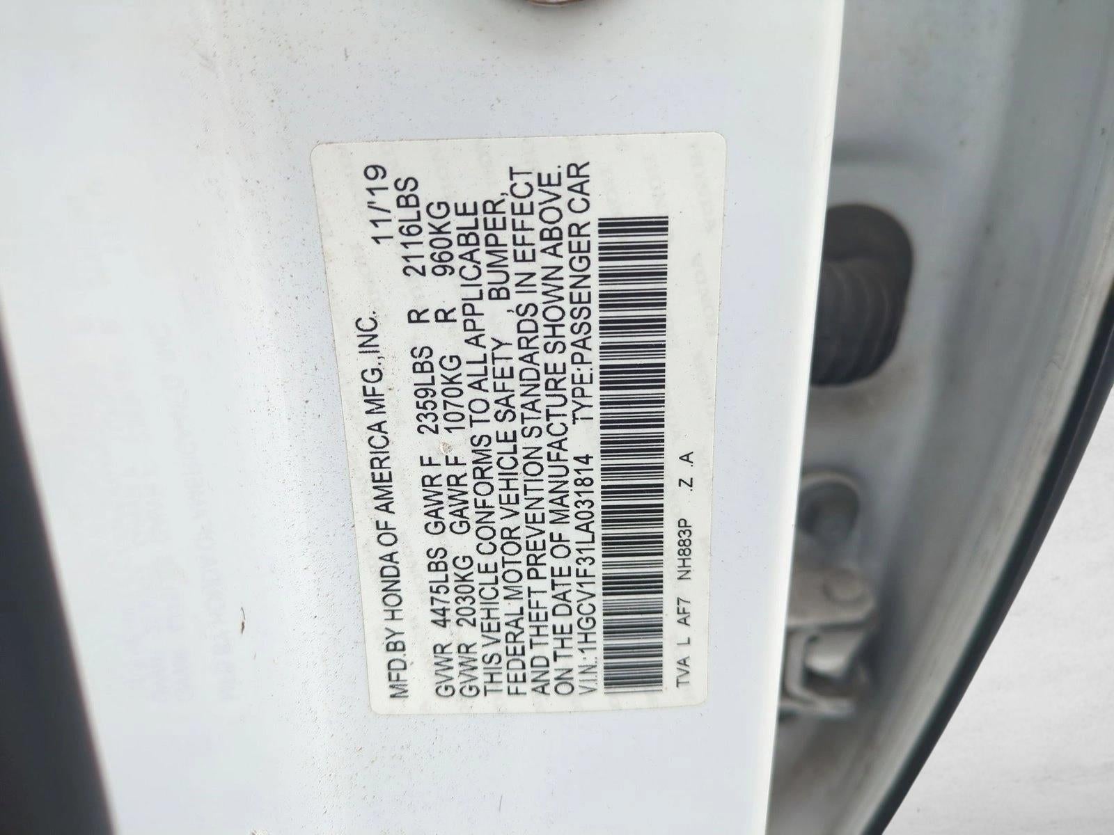 2020 Honda Accord Sedan Sport 1.5T CVT