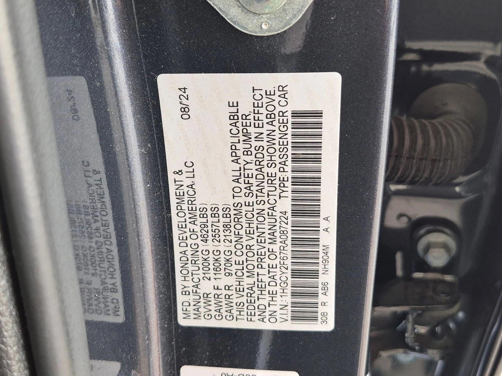 2024 Honda Accord Hybrid EX-L Sedan