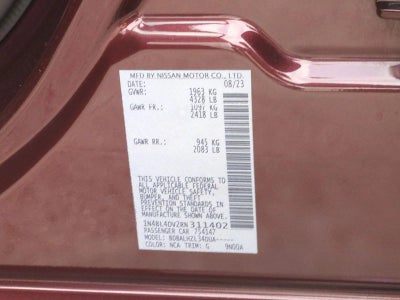 2024 Nissan Altima 2.5 SV Sedan