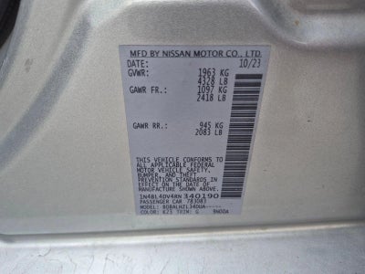 2024 Nissan Altima 2.5 SV Sedan