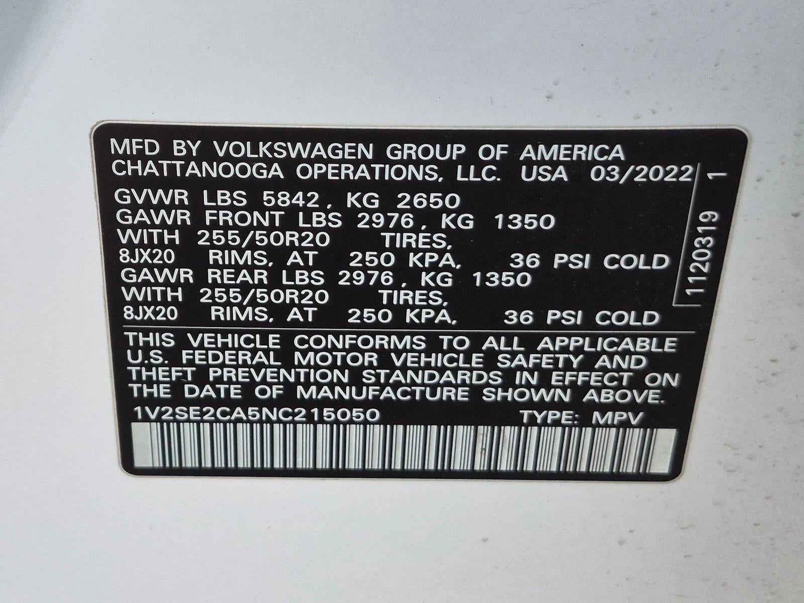 2022 Volkswagen Atlas Cross Sport 3.6L V6 SEL R-Line 4MOTION