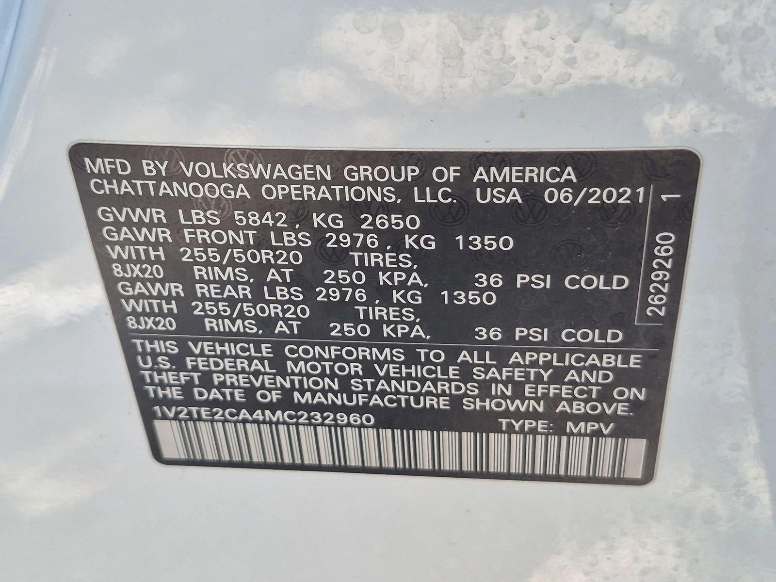 2021 Volkswagen Atlas Cross Sport 3.6L V6 SEL Premium 4MOTION