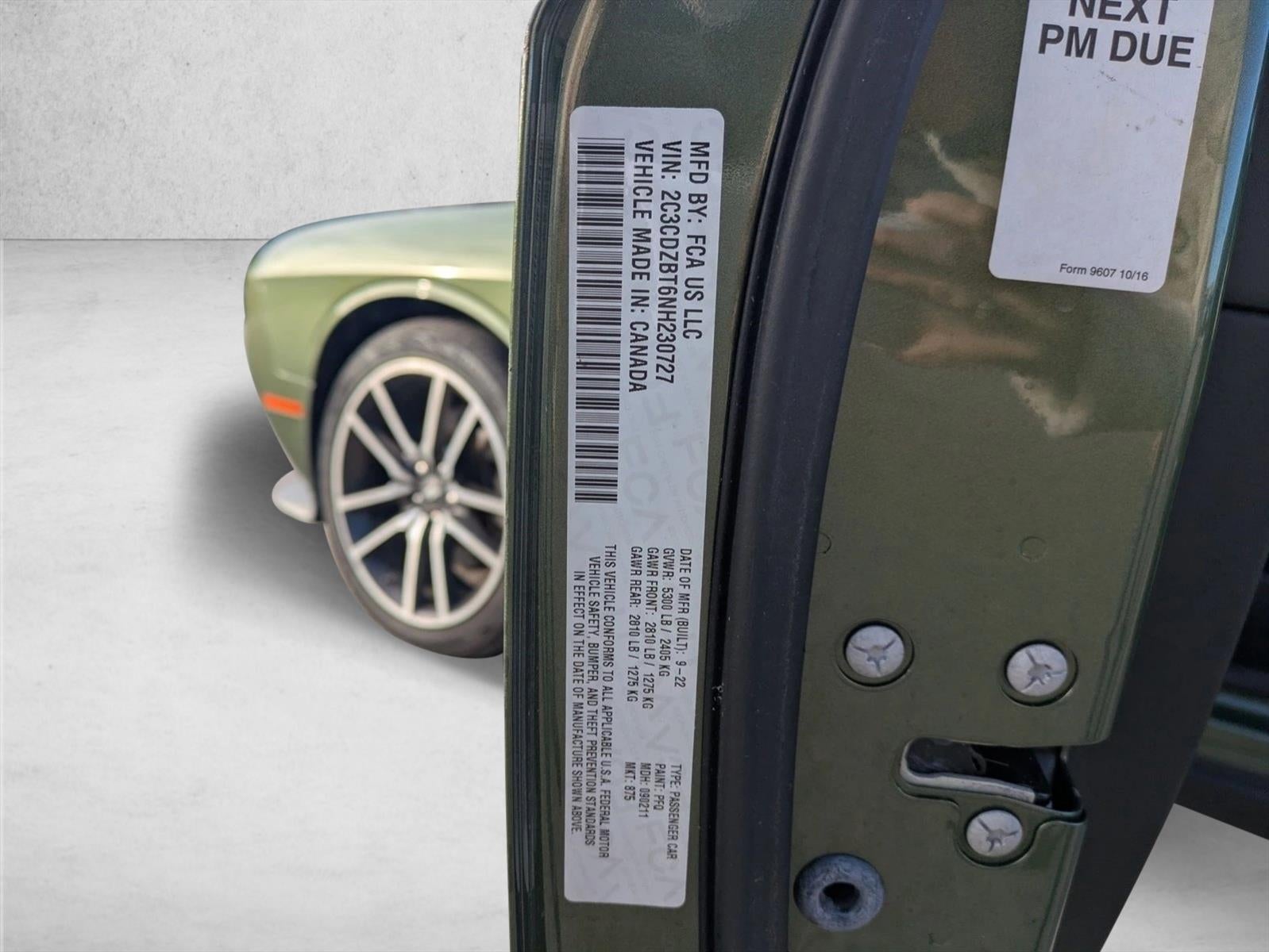 2022 Dodge Challenger R/T RWD