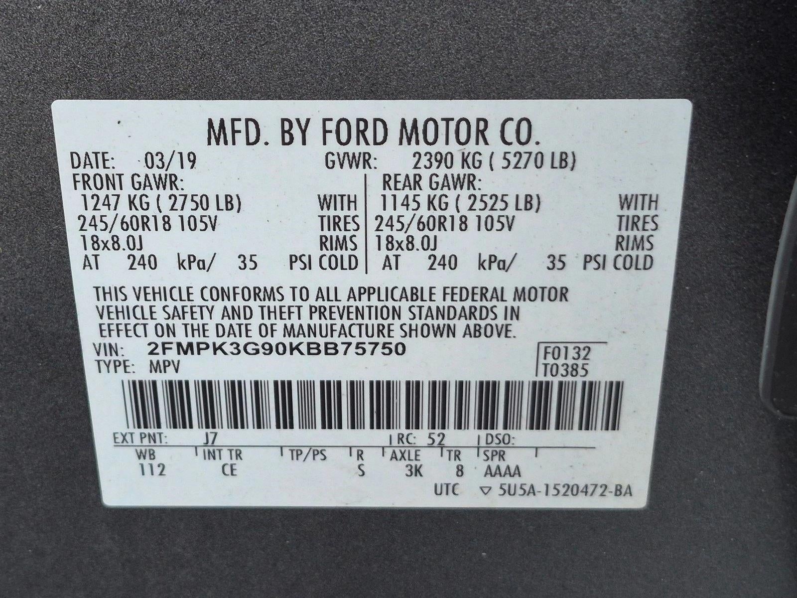 2019 Ford Edge SE FWD