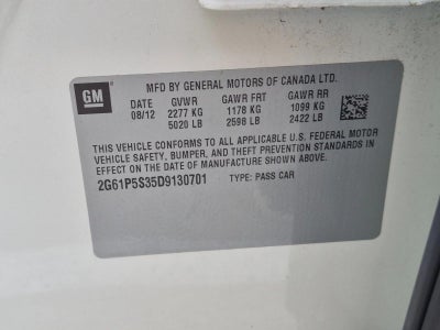 2013 Cadillac XTS 3.6L V6 FWD Luxury