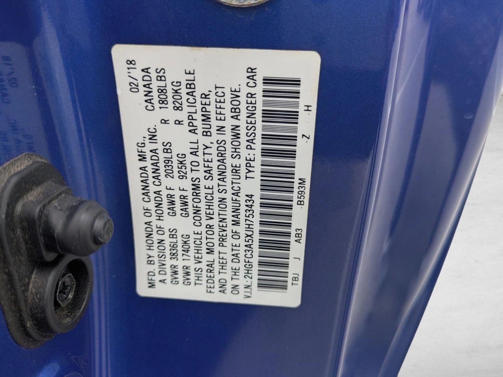 2018 Honda Civic Si Coupe 