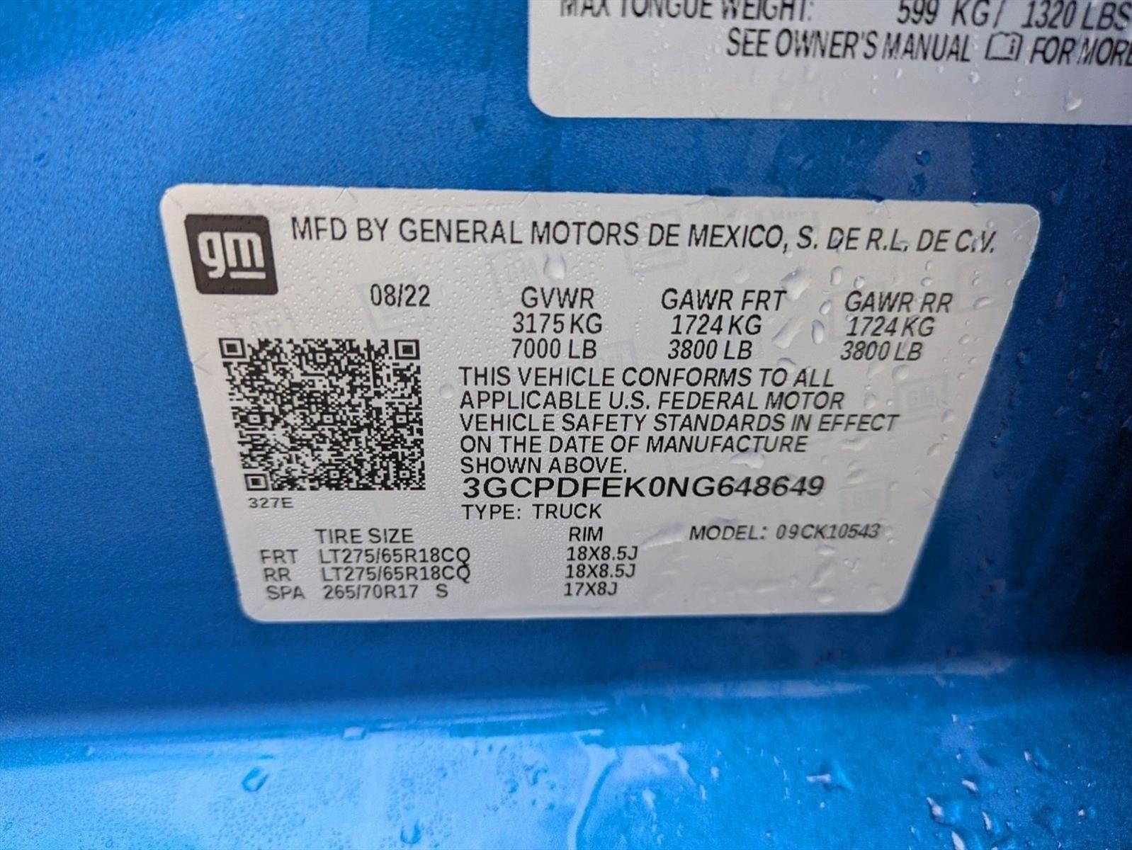 2022 Chevrolet Silverado 1500 Crew Cab Short Box 4-Wheel Drive LT Trail Boss