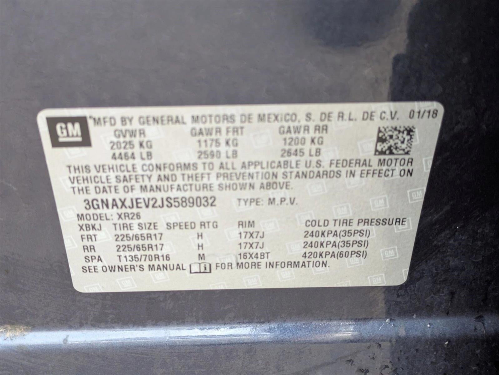 2018 Chevrolet Equinox FWD LT