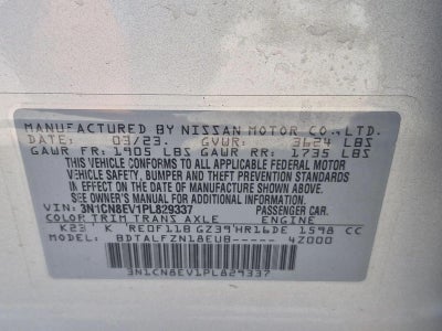 2023 Nissan Versa SV CVT