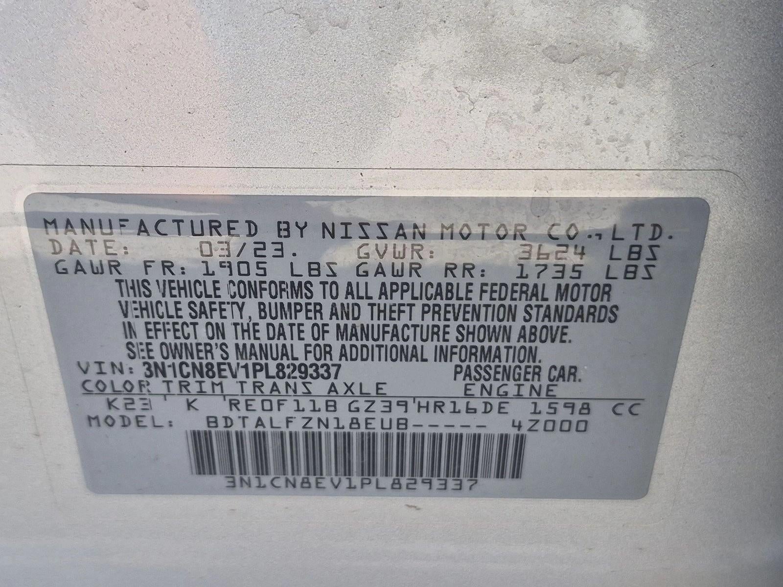 2023 Nissan Versa SV CVT