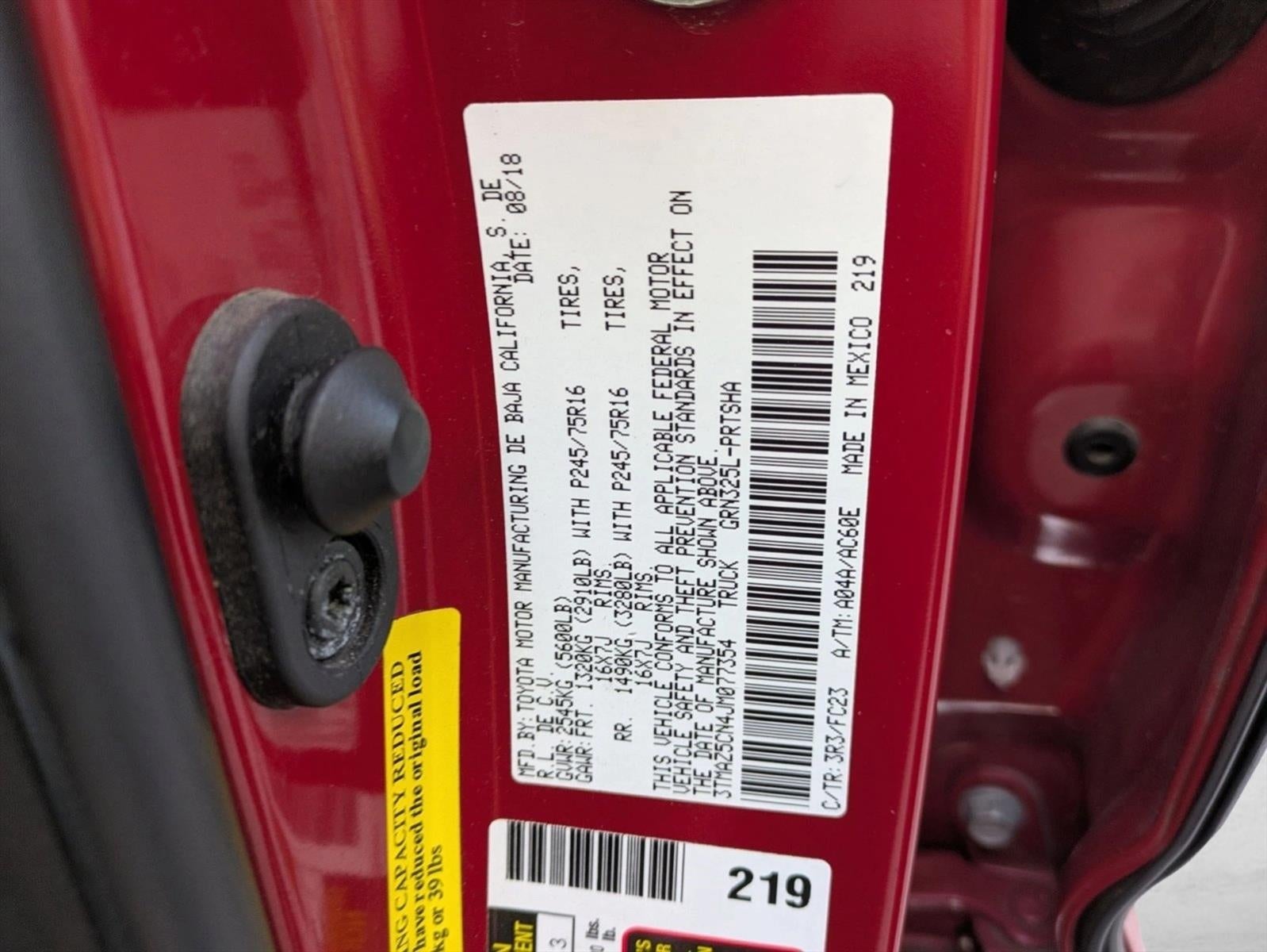 2018 Toyota Tacoma SR5 Double Cab 5' Bed V6 4x2 AT (GS)