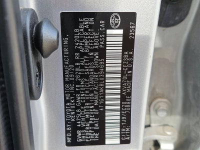 2020 Toyota Camry SE Nightshade Auto (Natl)