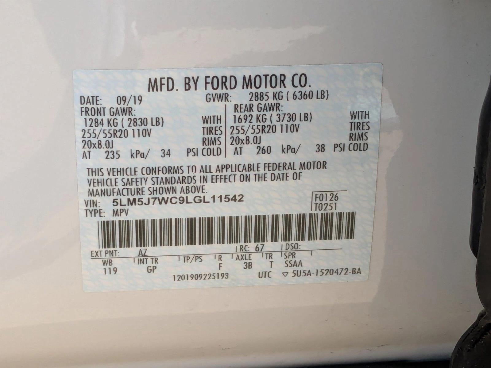 2020 Lincoln Aviator Reserve RWD