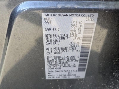 2015 INFINITI QX60 3.5 AWD