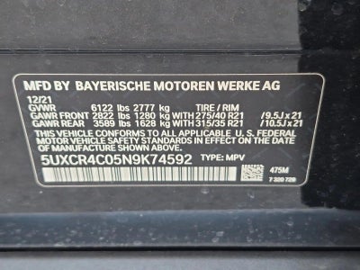 2022 BMW X5 sDrive40i Sports Activity Vehicle