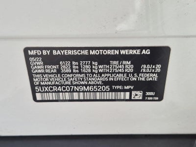 2022 BMW X5 sDrive40i Sports Activity Vehicle