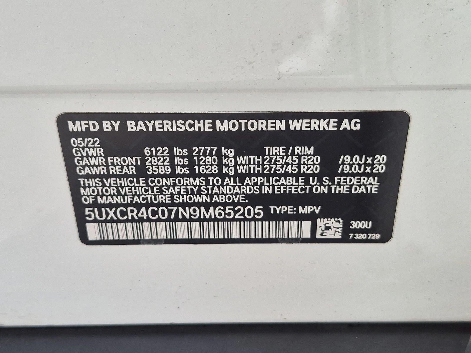 2022 BMW X5 sDrive40i Sports Activity Vehicle