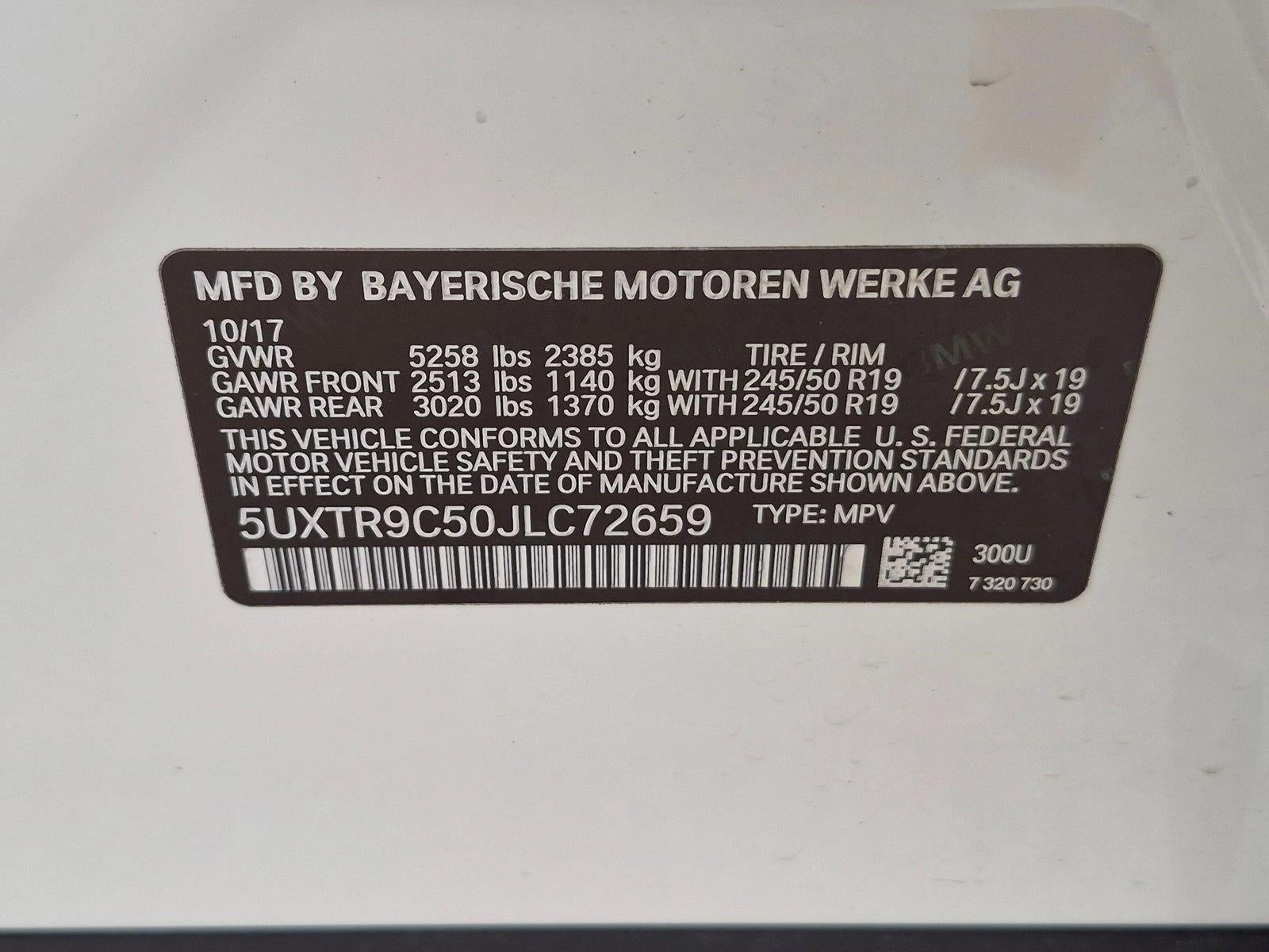2018 BMW X3 xDrive30i Sports Activity Vehicle
