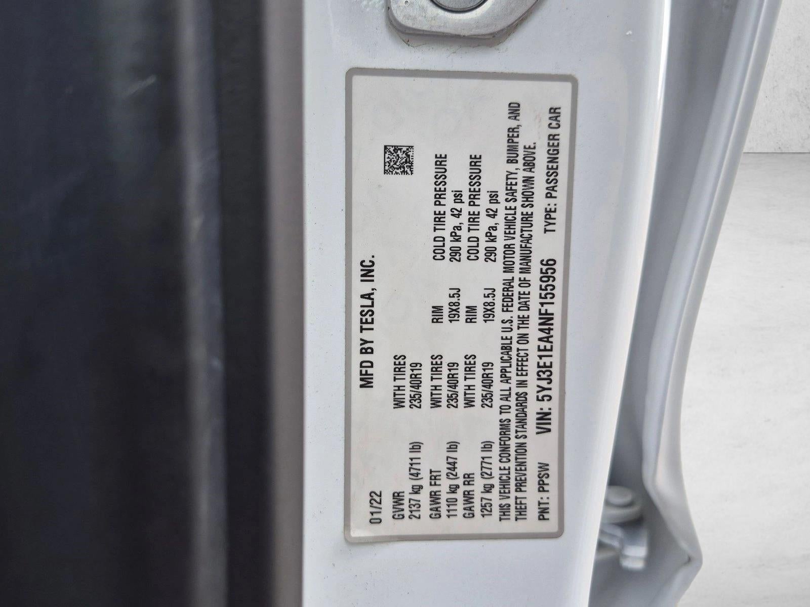 2022 Tesla Model 3 RWD
